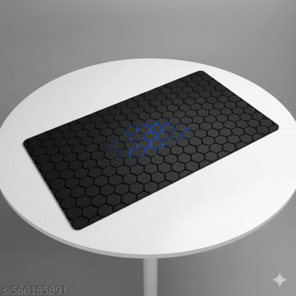 Gaming Mouse pad, Long XXL Extended Desk Table Mat, Mouse pad for Laptop PC Computer (Hexagonal Black) (80CM*30CM)