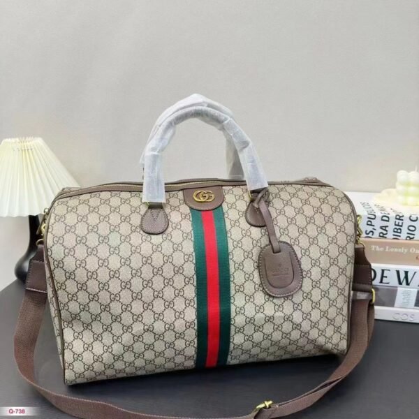 GUCCI MONOGRAM UNISEX EXTRA PREMIUM TRAVEL DUFFLE BAG